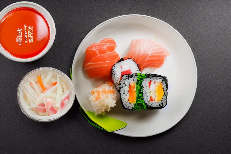 Image similar to sushi hamburger, commercial photography