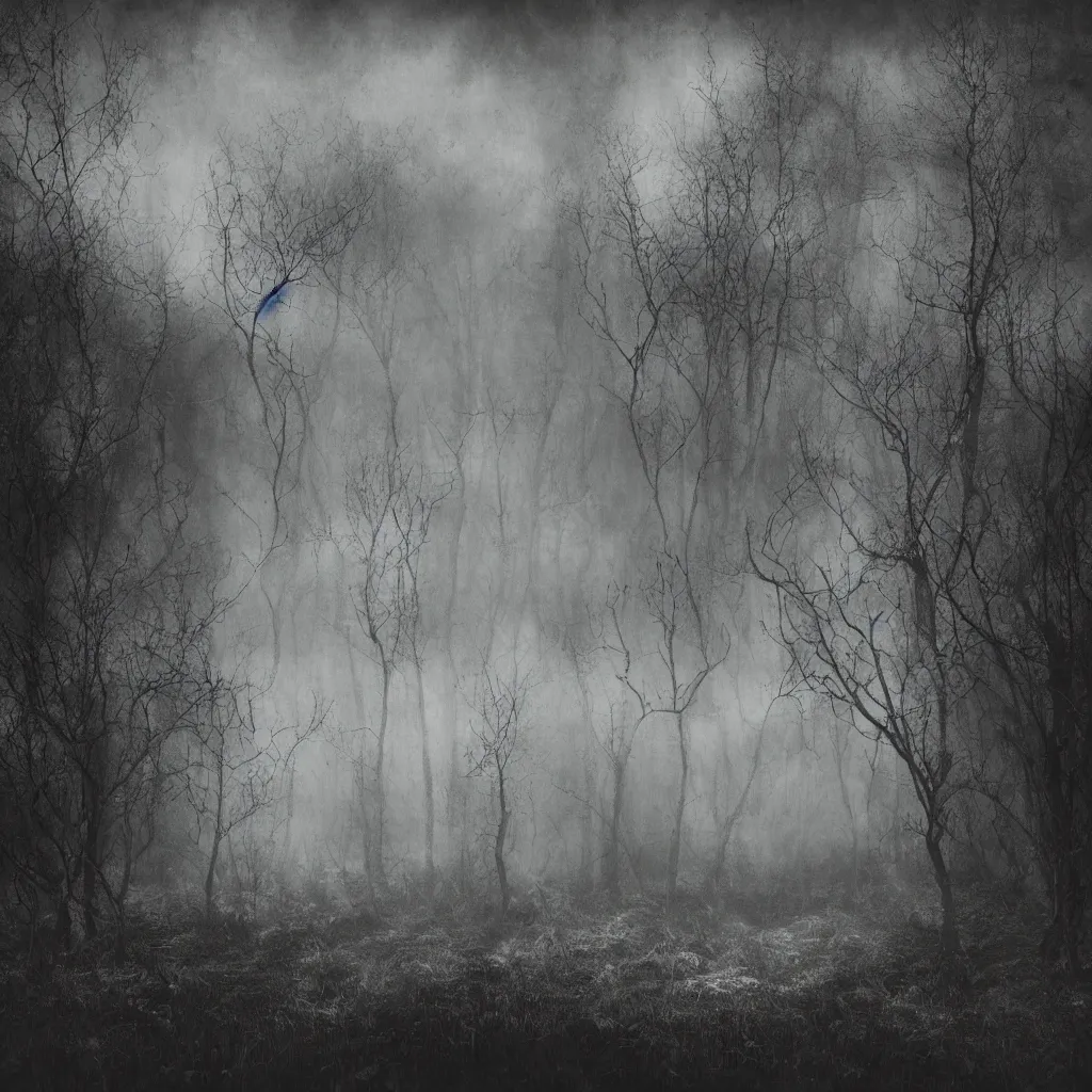 Image similar to Ambient black metal album art