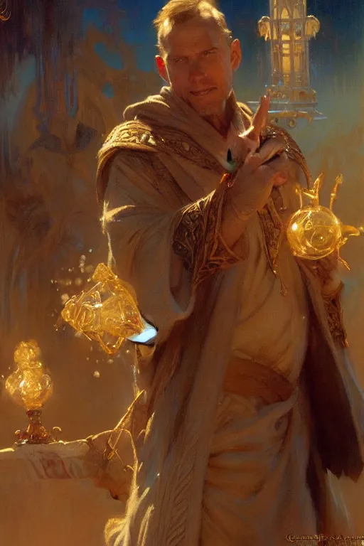 Image similar to master wizard, highly detailed painting by gaston bussiere, craig mullins, j. c. leyendecker 8 k