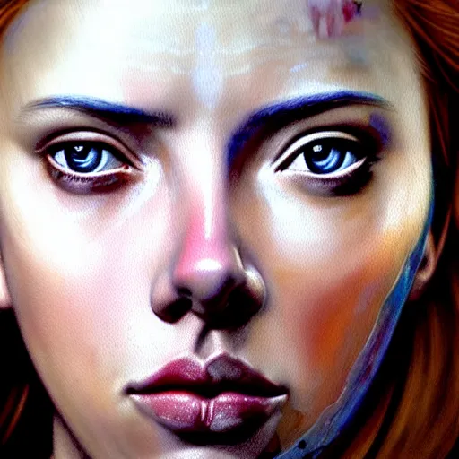 Prompt: hyperrealistic mixed media painting of beautiful goddess Athena played by Scarlett Johansson, stunning 3d render inspired art by P. Craig Russell and Barry Windsor-Smith, perfect facial symmetry, dim volumetric lighting, 8k octane beautifully detailed render, post-processing, portrait, extremely hyper-detailed, intricate, epic composition, brown brown brown eyes, realistic eyes, cinematic lighting, masterpiece, trending on artstation, detailed detailed detailed, masterpiece, stunning