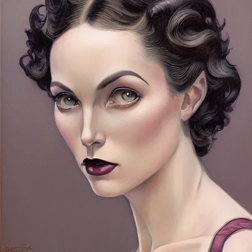 Prompt: a streamline moderne, art nouveau, multi - racial portrait in the style of charlie bowater, and in the style of donato giancola, and in the style of charles dulac. intelligent, expressive eyes. symmetry, ultrasharp focus, dramatic lighting, semirealism, intricate symmetrical ultrafine streamline moderne background detail.