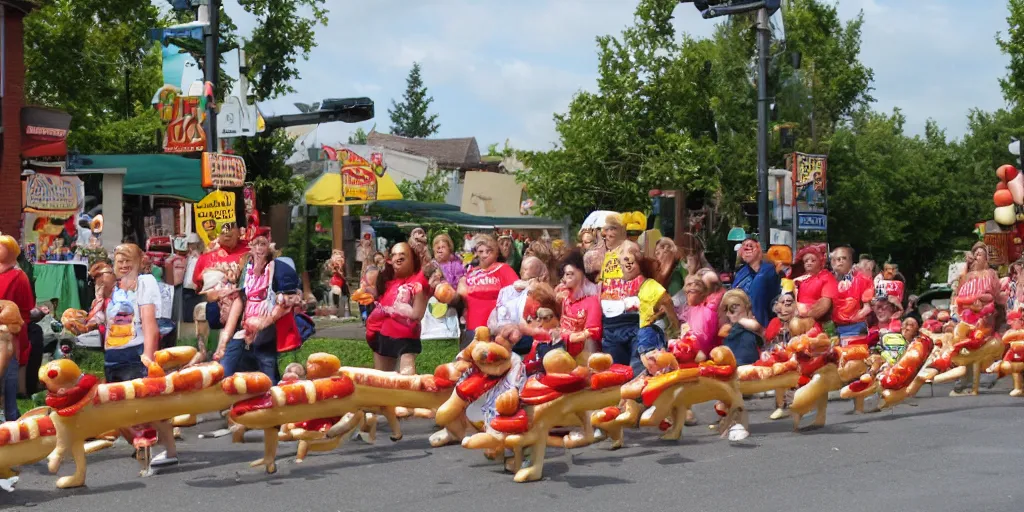 Image similar to the hotdog parade