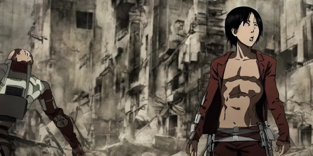 da baby as an ugly titan, attack on titan, shingeki