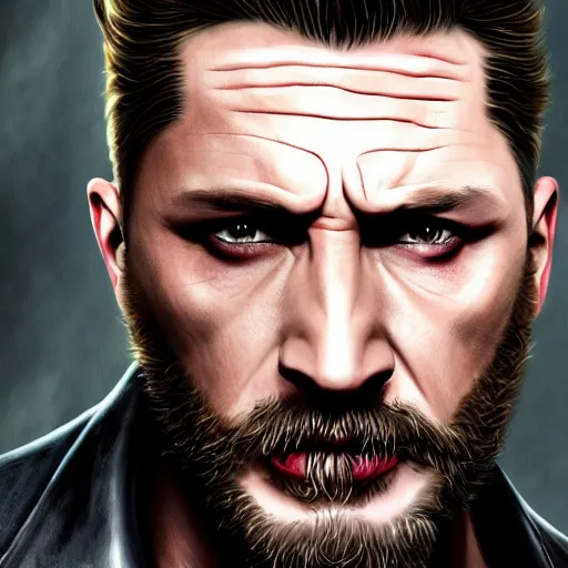 Image similar to Tom Hardy as wolverine 4K quality Photorealism