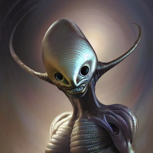 Prompt: ultra realist soft painting of a single attractive alien, very intricate details, focus, curvy, full frame image, artstyle hiraku tanaka and craig mullins, award winning