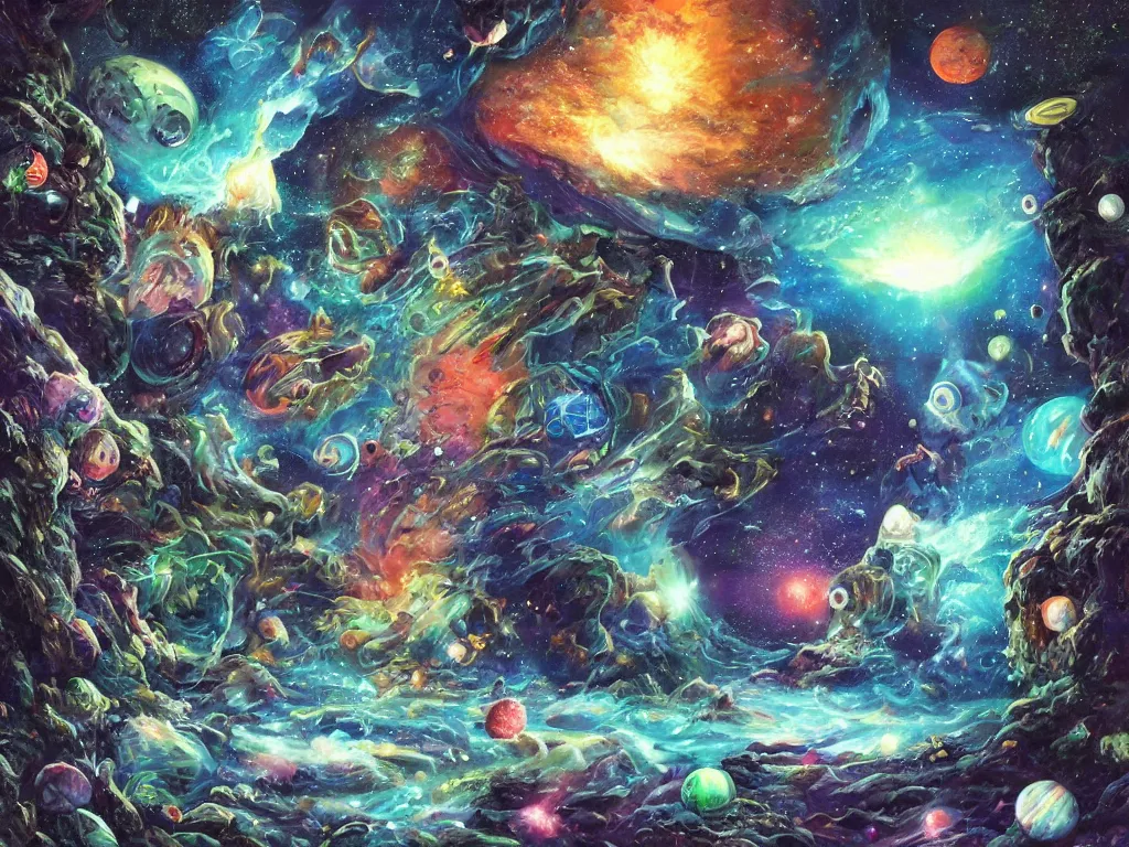 Image similar to space grotto.