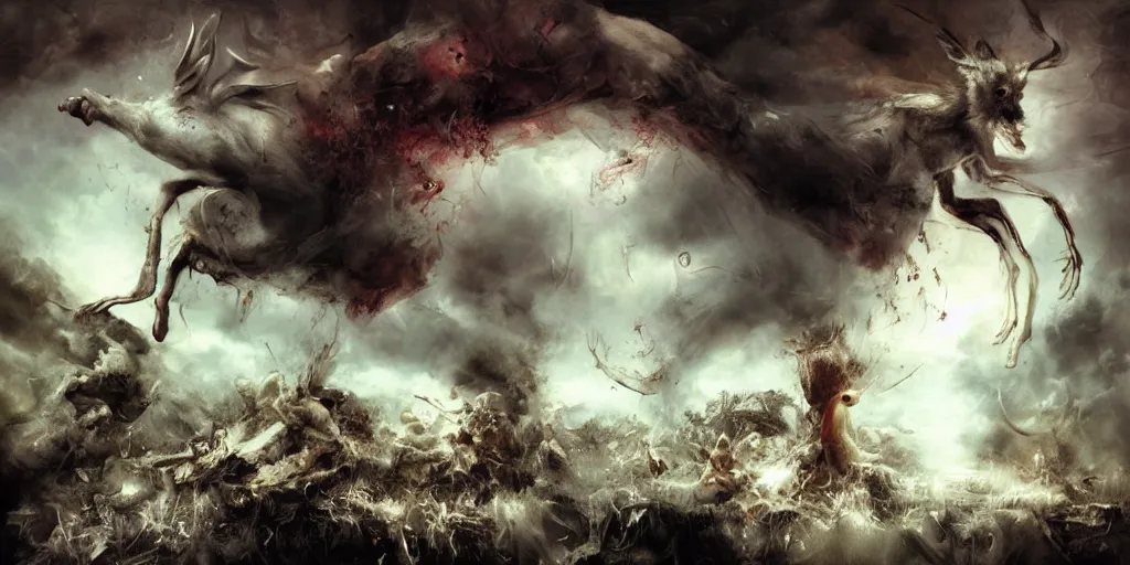 Image similar to The end of the world, by ryohei hase