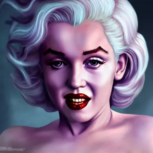 Image similar to Marilyn Monroe as daenerys targaryen, purple eyes, 4k, artstation, cgsociety, award-winning, masterpiece, stunning, beautiful, glorious, powerful, fantasy art