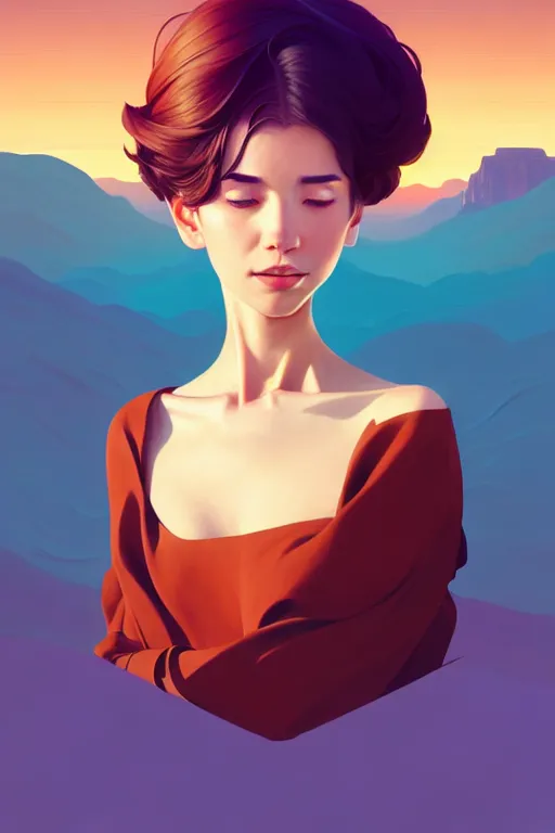 Prompt: smooth cow, desert colors, centered median photoshop filter cutout vector behance hd by artgerm, jesper ejsing, by rhads, makoto shinkai and lois van baarle, ilya kuvshinov, rossdraws, illustration, art by ilya kuvshinov and gustav klimt