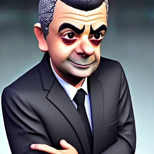 Prompt: rowan atkinson in fornite, 3 d render, unreal engine, octane render, ray tracing, unity, highly detailed, high quality, hd, 4 k, 8 k, realistic, sharp, trending