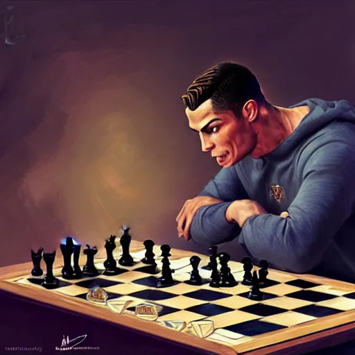 ronaldo chess board