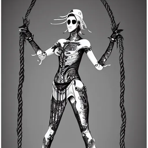 Image similar to aerial dancer in city of skeletons by ueshiba riichi illustration, highly detailed dress, concept art