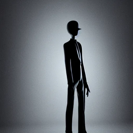 Prompt: slenderman standing in a dark bedroom, 8k, super detailed, extremly realistic, sharp