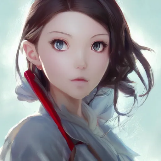 Prompt: an anime portrait of a snow-white girl , by Stanley Artgerm Lau, WLOP, Rossdraws, James Jean, Andrei Riabovitchev, Marc Simonetti, and Sakimichan, tranding on artstation