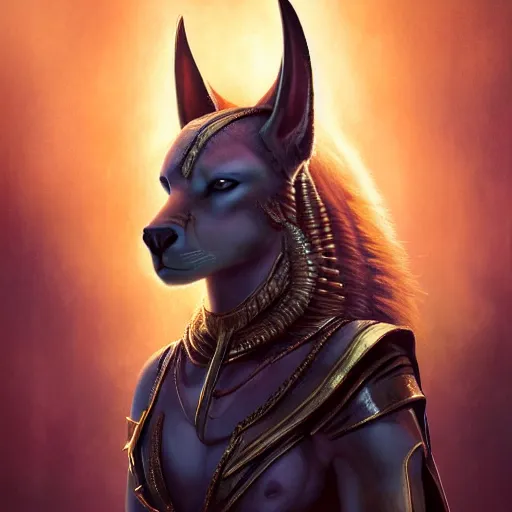 Prompt: majestic gracious anubis female warrior portrait, menacing, atmospheric lighting, painted, menacing, overpowering, intricate, volumetric lighting, beautiful, rich deep colours masterpiece, golden hour, sharp focus, ultra detailed, by leesha hannigan, ross tran, thierry doizon, kai carpenter, ignacio fernandez rios