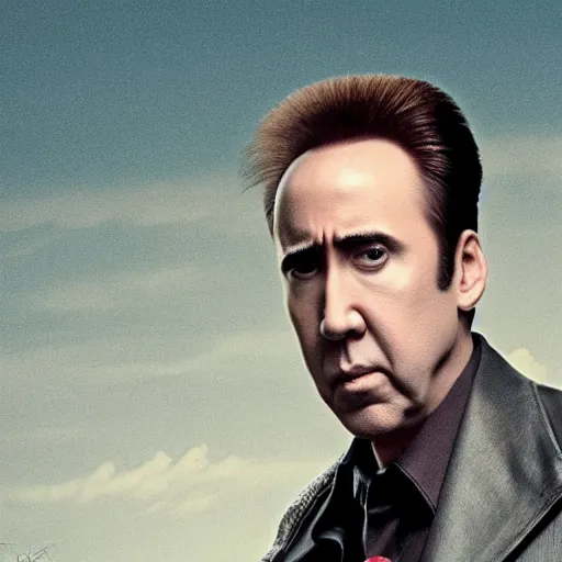 Image similar to Nicolas Cage starring in Twin Peaks directed by David Lynch divx rip
