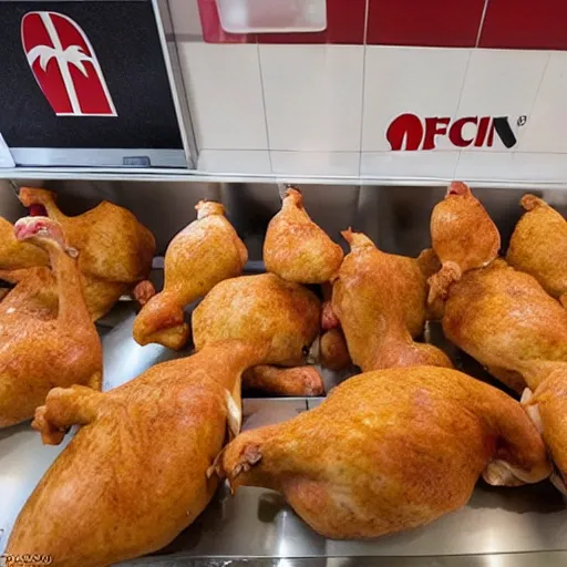 Image similar to chicken invasion in KFC