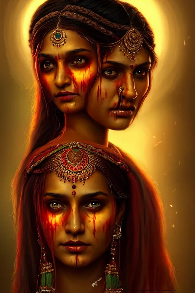 Prompt: epic professional digital art of beautiful indian 🧟♀👰♀, ambient lighting, painted, impressive, leesha hannigan, wayne haag, reyna rochin, perfect face, symmetrical, best on artstation, cgsociety, wlop, pixiv, stunning, gorgeous, much wow, cinematic, masterpiece