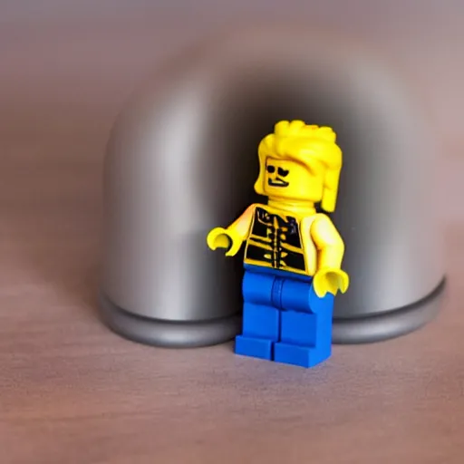 Image similar to anxiety of the unknown, represented with lego