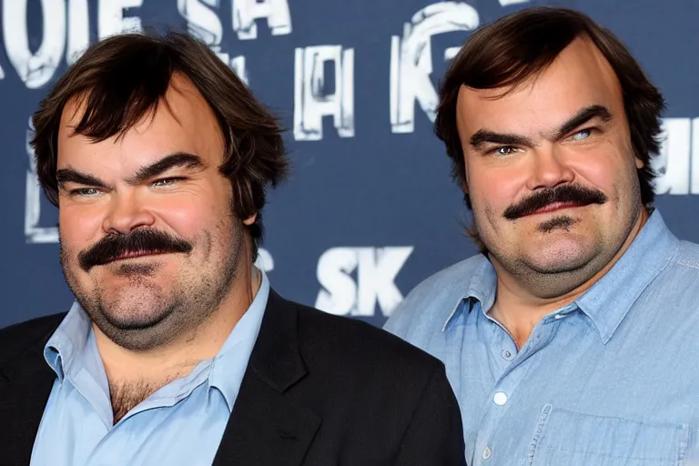 Image similar to Jack Black on hormone blockers and estrogen