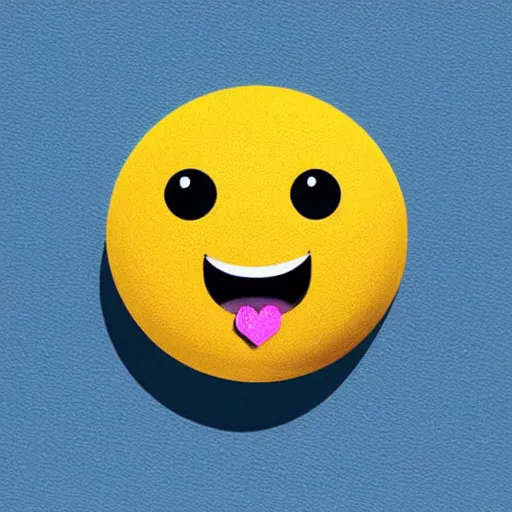 Image similar to the most cutest adorable happy picture of a blue ball, key hole on blue ball, chibi style, adorably cute, enhanched, deviant adoptable, digital art Emoji collection