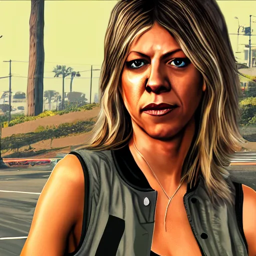 Image similar to kaitlin olson gta 5 artwork, trending on artstation, 8 k, ultra detailed