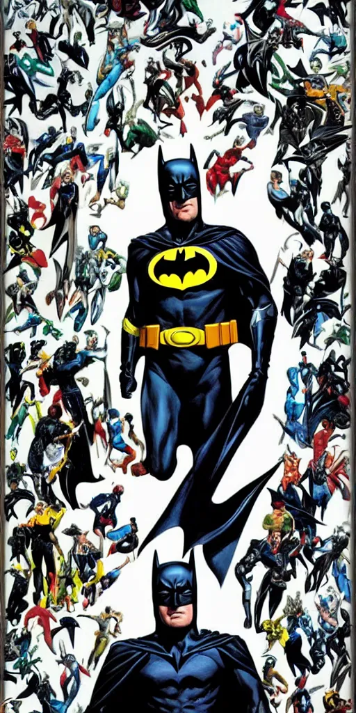 Image similar to !dream full body batman character design by Alex Ross