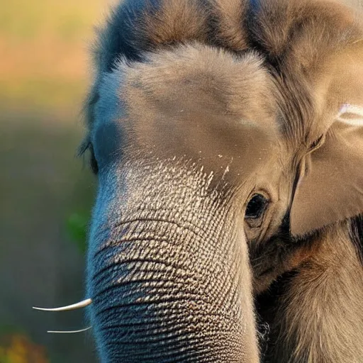 Image similar to hairy fuzzy asian elephant hd nature photography