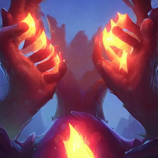 Image similar to glowing hands with fingers floating, stop sign hands, fingers, fingers, fingers, fingers, fingers, hands, hands, hands, hands, glowing fingers, blue theme, bright art masterpiece artstation. 8 k, sharp high quality artwork in style of jose daniel cabrera pena and greg rutkowski, concept art by tooth wu, blizzard warcraft artwork, hearthstone card game artwork, human anatomy