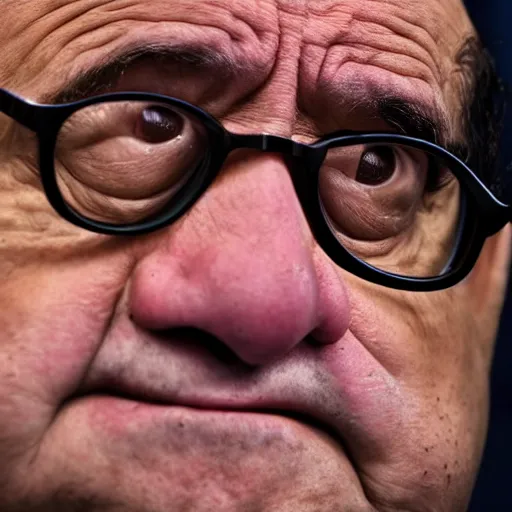 Image similar to Danny DeVito crying, cinematic, studio light, 8K,