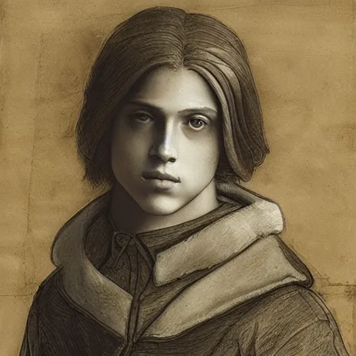 Prompt: cole sprouse by leonardo da vinci