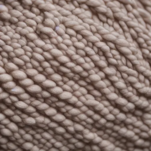 Prompt: macro photography of wool, high definition