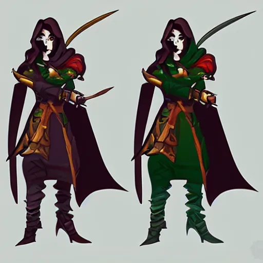 Prompt: dungeons and dragons, character concept, rogue