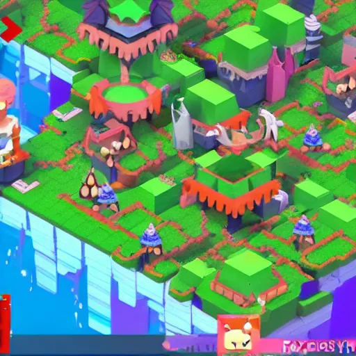 Prompt: fairy tribe in the game polytopia