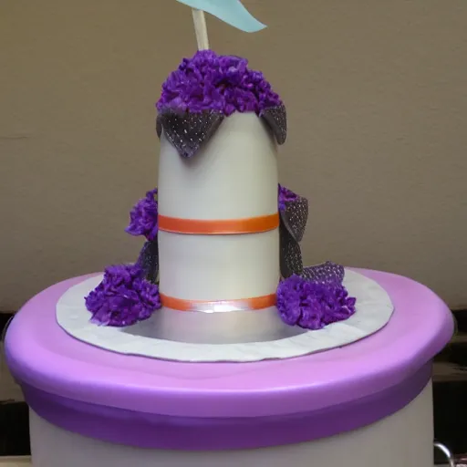 Prompt: urinal wedding cake