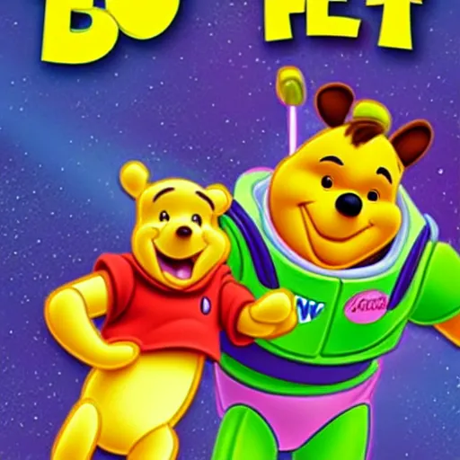 Prompt: Winnie the Pooh as Buzz Lightyear