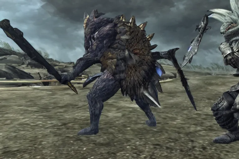 Image similar to joe biden monster hunter screenshot