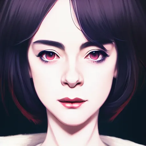 Image similar to a portrait of a beautiful sean young, art by ilya kuvshinov and wlop and and josan gonzalez, shikanosuke yagaki, mitsumayo, reivaille, digital art, highly detailed, intricate, sharp focus, trending on artstation hq, deviantart, pinterest, unreal engine 5, 4 k uhd image