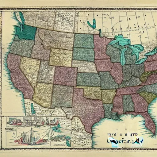 Image similar to the map of america in 1 8 3 6 make the lines right