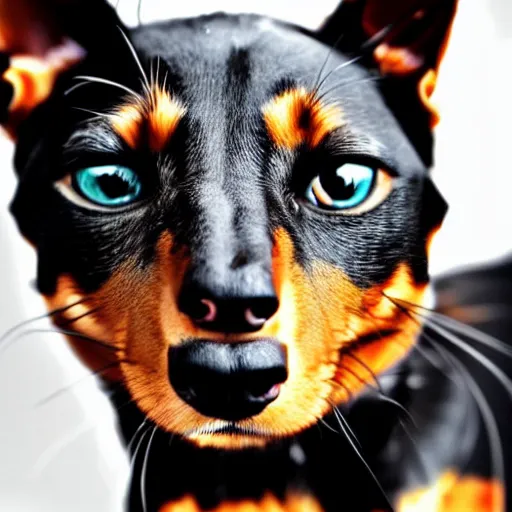 Image similar to a feline dachshund - cat - hybrid, animal photography