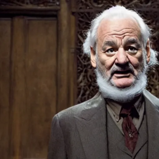 Image similar to bill murray plays a dumbledore in harry potter