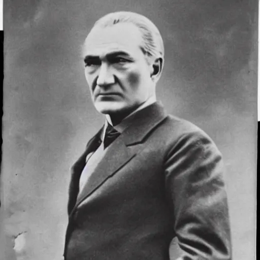 Prompt: ataturk as a very muscular man