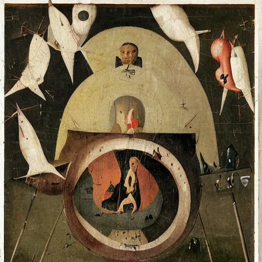 Prompt: ahvaz kamikaze hieronymus bosch