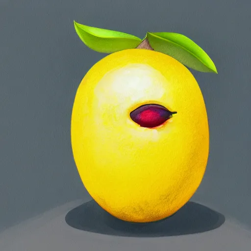 Prompt: a painting of a kiwi disguised as a lemon, trending on artstation, full hd, award winning, beautiful illustration, 4k