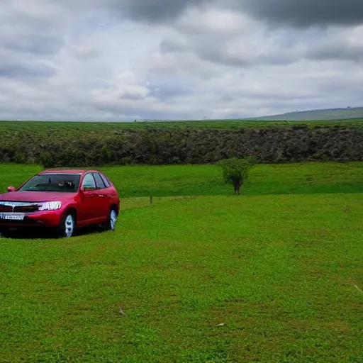 Image similar to Haval in middle of green field