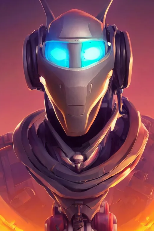 Image similar to epic mask helmet robot ninja portrait stylized as fornite style game design fanart by concept artist gervasio canda, behance hd by jesper ejsing, by rhads, makoto shinkai and lois van baarle, ilya kuvshinov, rossdraws global illumination radiating a glowing aura global illumination ray tracing hdr render in unreal engine 5