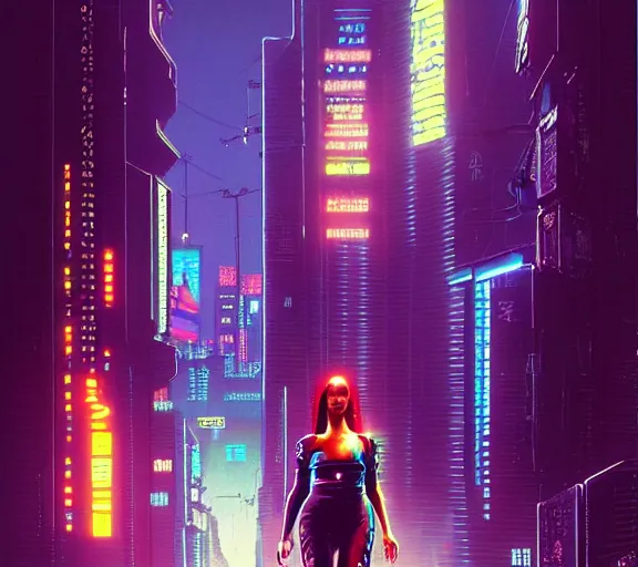 Wallpaper : ai art, cyberpunk, neon, alleyway, assassins, city lights  1920x1080 - alx - 2215456 - HD Wallpapers - WallHere