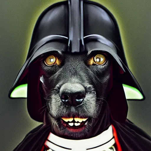 Prompt: Darth Snoop Dramatic Portrait