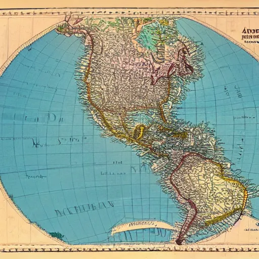 Image similar to a map of the americas