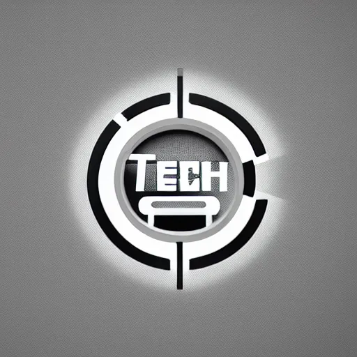 Prompt: a futuristic intricately detailed logo for a tech company